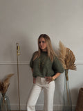 Pull manches courtes kaki