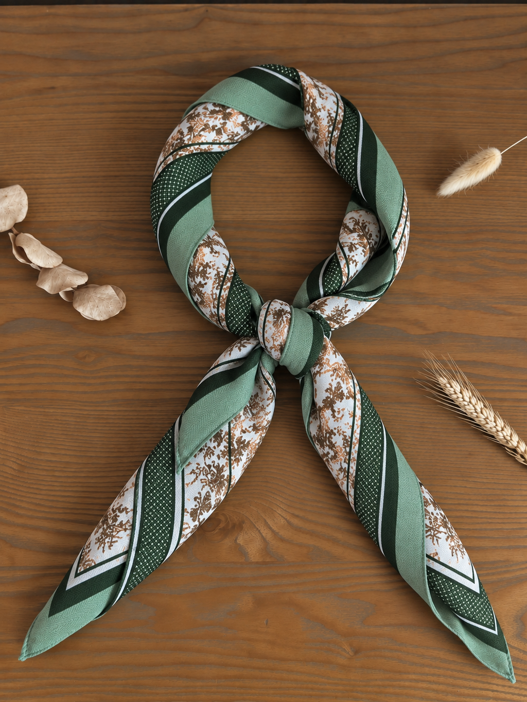Foulard carré paysage asiatique
