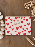 Pochette coeur rouge