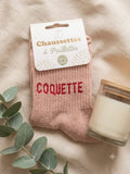 Chaussettes à paillettes Coquette