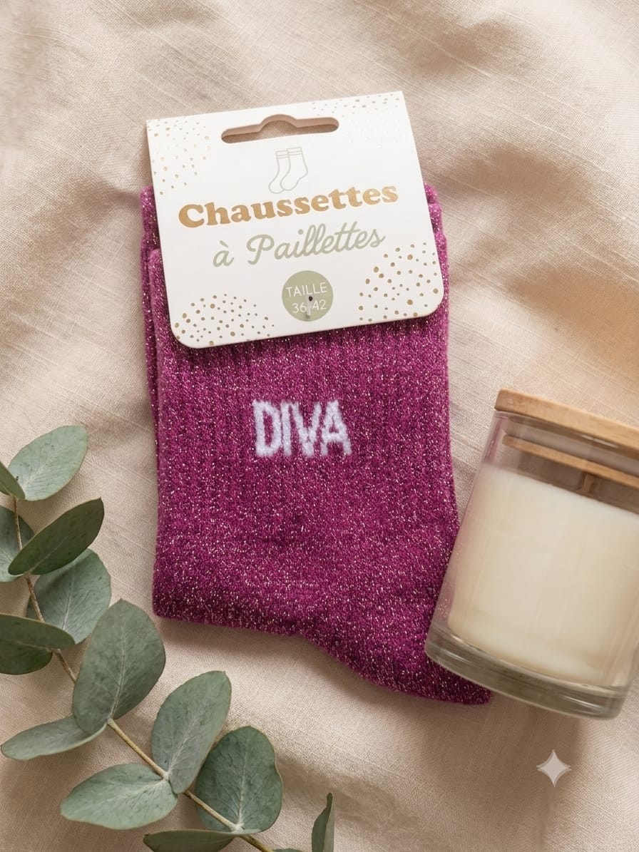 Chaussettes à paillettes Diva