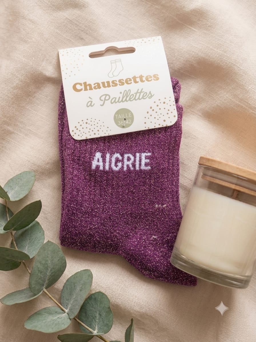 Chaussettes à paillettes Aigrie
