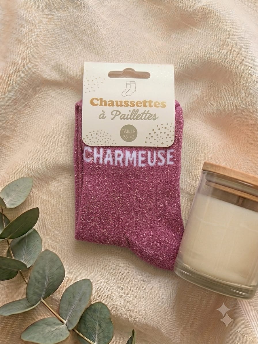 Chaussettes à paillettes Charmeuse