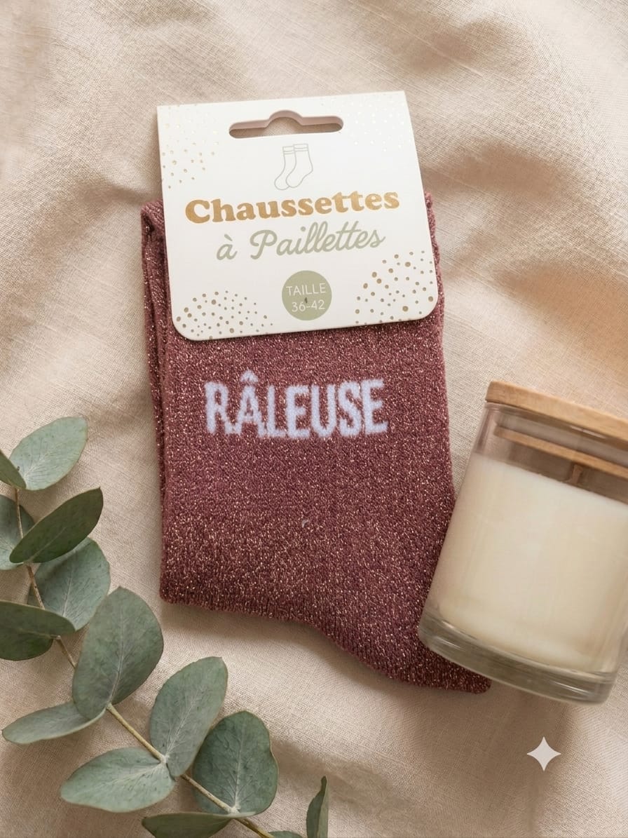 Chaussettes à paillettes Râleuse