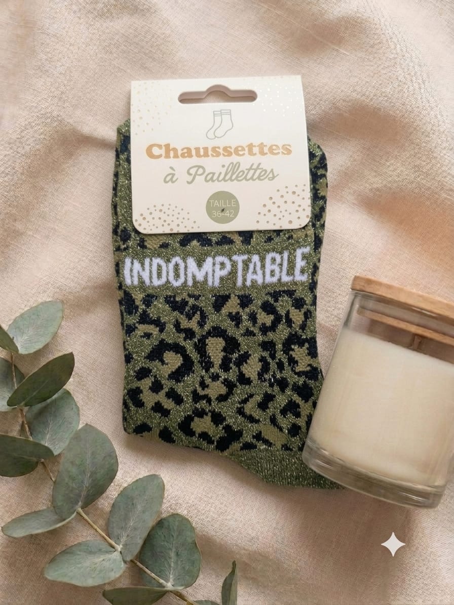 Chaussettes à paillettes Indomptable