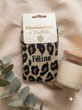 Chaussettes à paillettes Féline