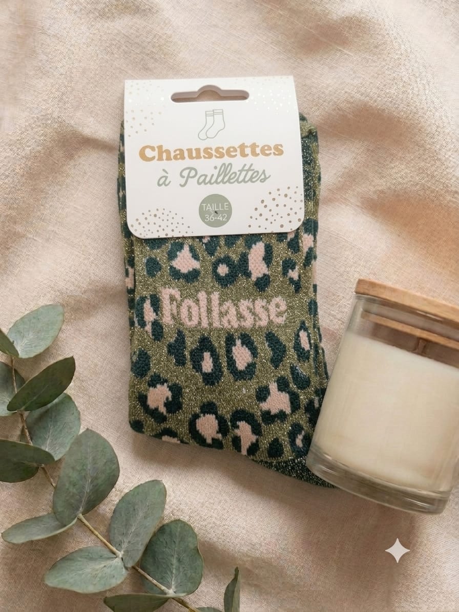 Chaussettes à paillettes Follasse