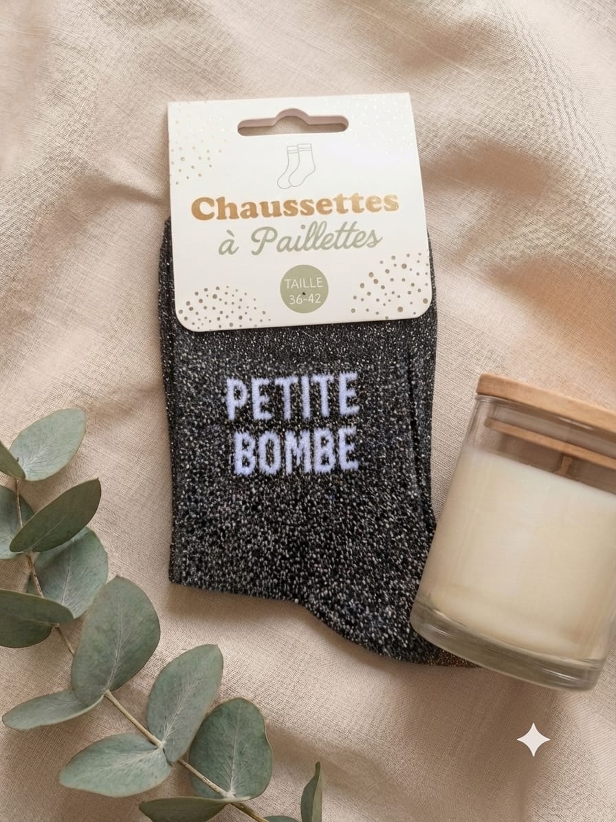 Chaussettes à paillettes Petite Bombe