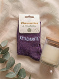 Chaussettes à paillettes Attachiante