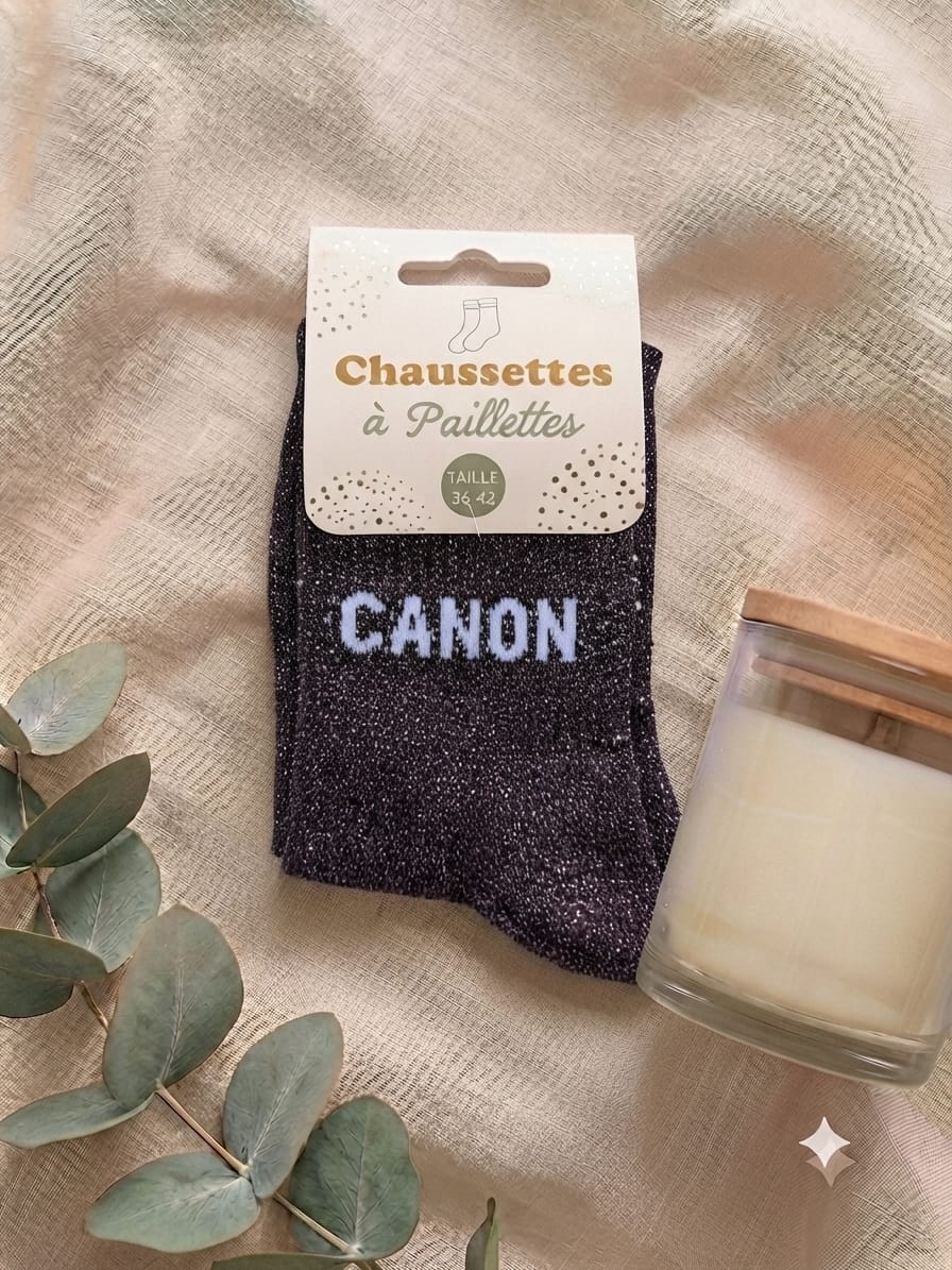 Chaussettes à paillettes Canon