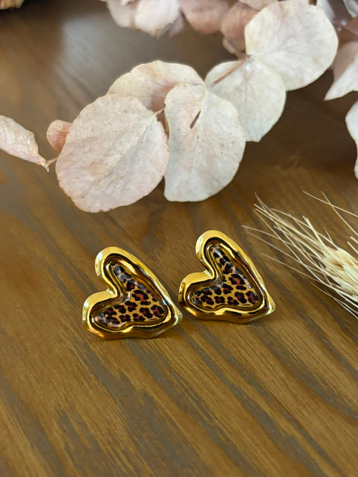 Boucles Cœur Léopard