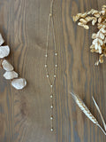 Collier Y strass